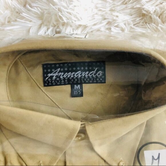 ARMANDO Long Sleeves Dress Shirt Size 15.5 - Picture 4 of 7